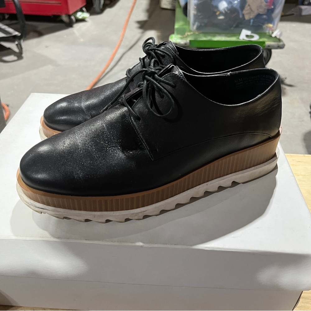 Treasure And Bond Black Leather Shoes